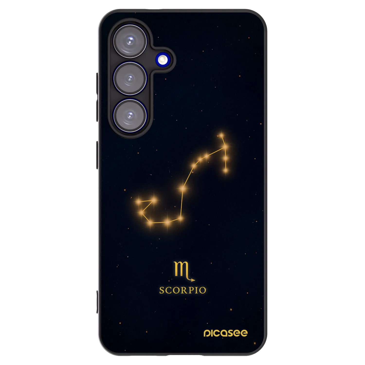 Picasee silikonski črni ovitek za Samsung Galaxy S25 5G - SCORPIO