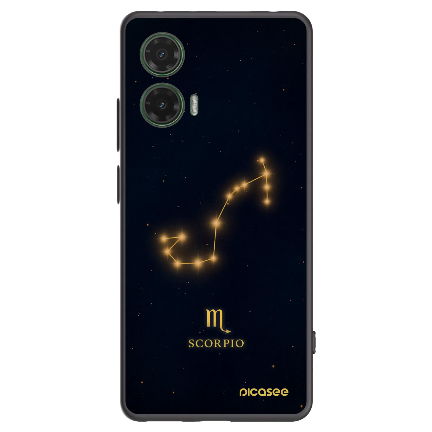 Picasee silikonski črni ovitek za Motorola Moto G35 5G - SCORPIO