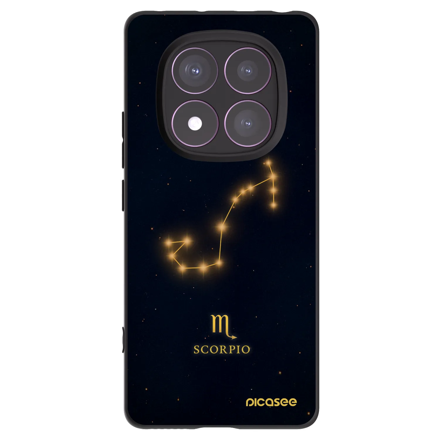 Picasee silikonski črni ovitek za Xiaomi Redmi Note 14 Pro 4G - SCORPIO