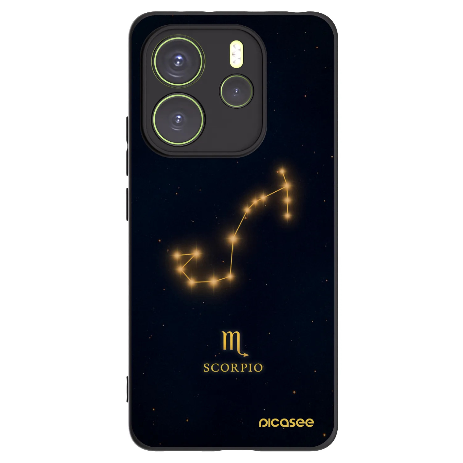 Picasee silikonski črni ovitek za Xiaomi Redmi Note 14 4G - SCORPIO