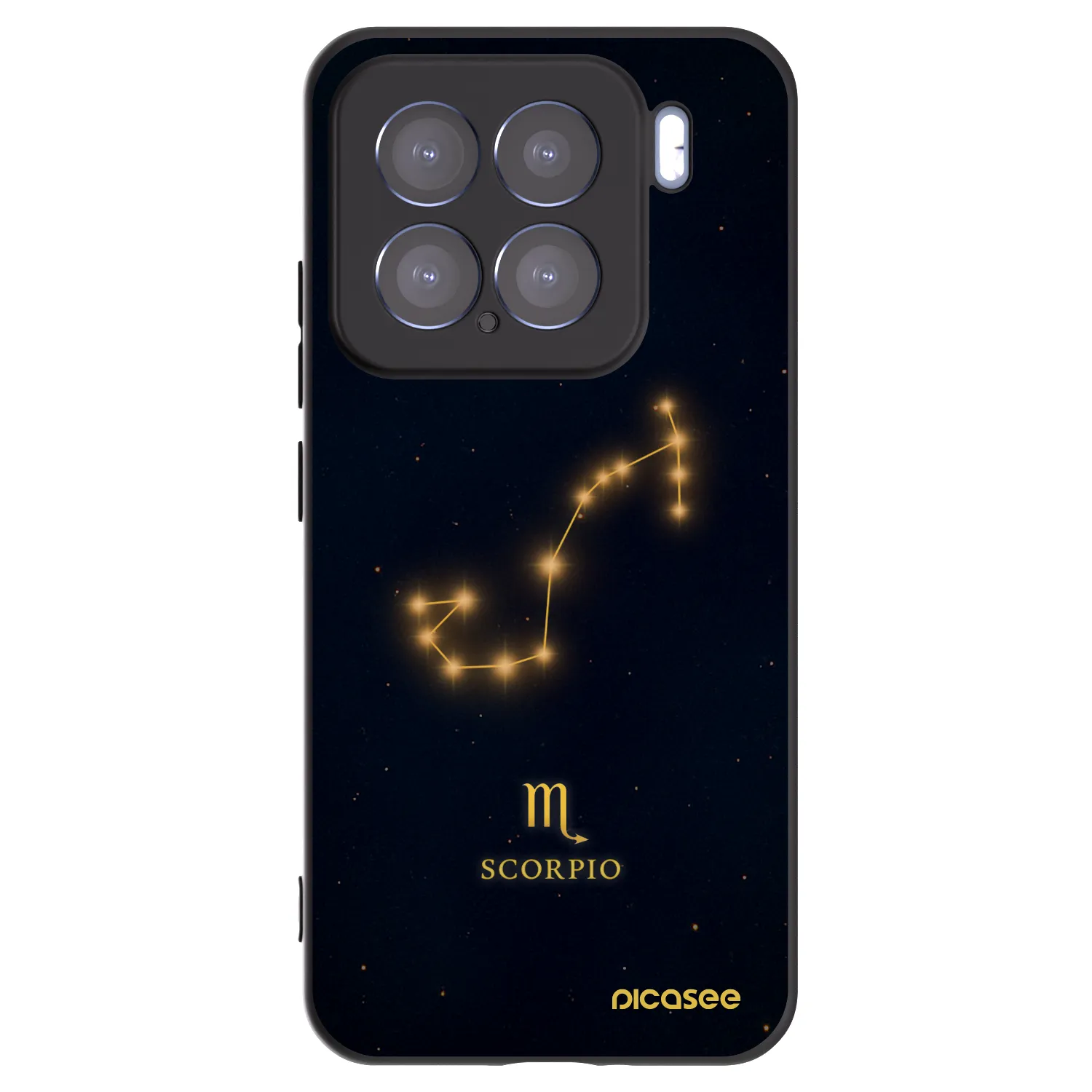 Picasee silikonski črni ovitek za Xiaomi 15 - SCORPIO
