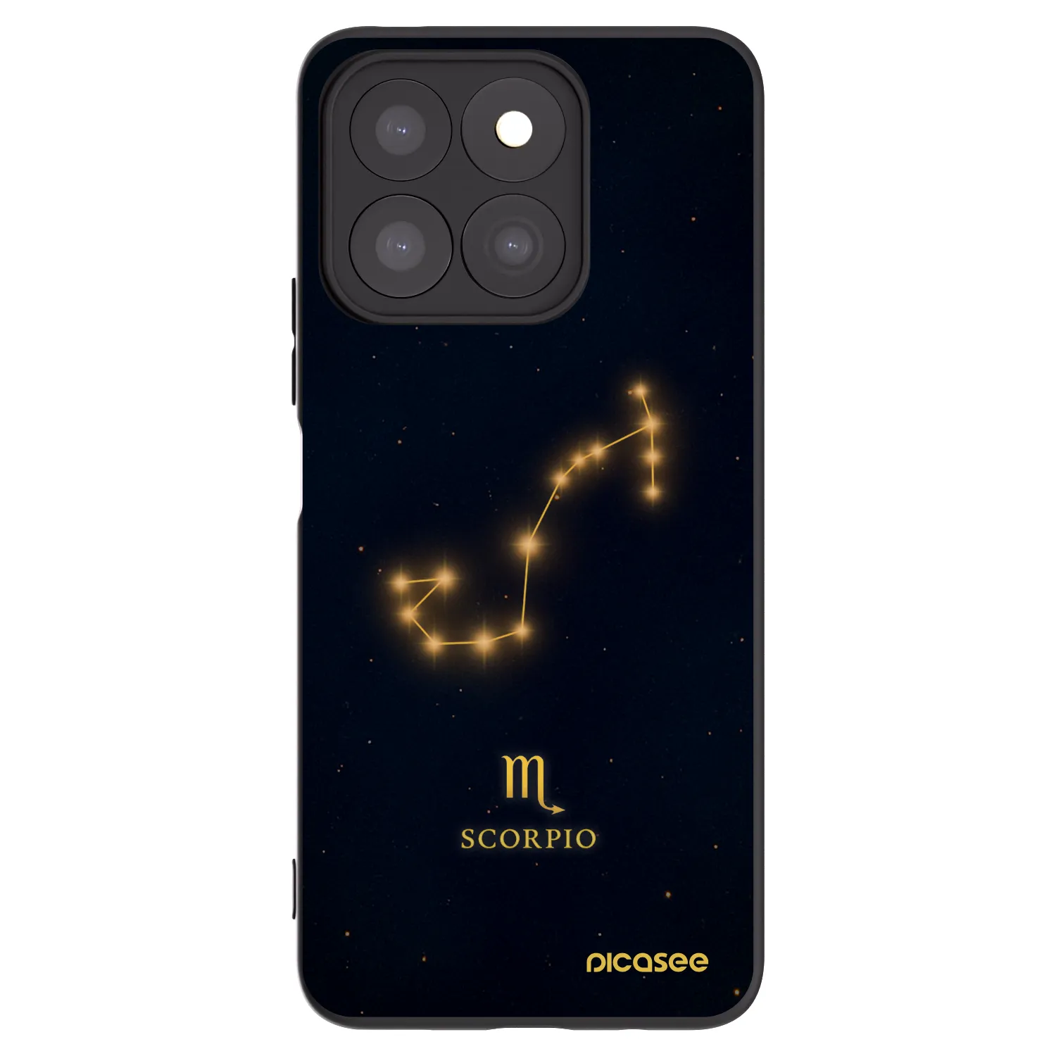 Picasee silikonski črni ovitek za Honor X8c - SCORPIO