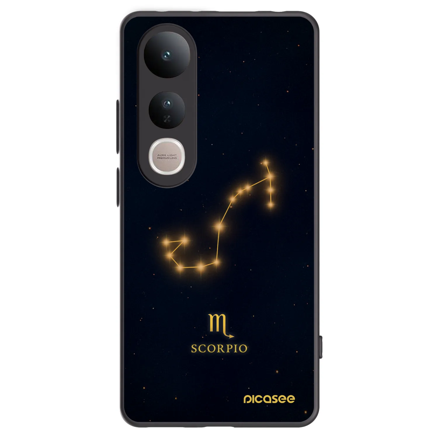 Picasee silikonski črni ovitek za Vivo V50 Lite 5G - SCORPIO