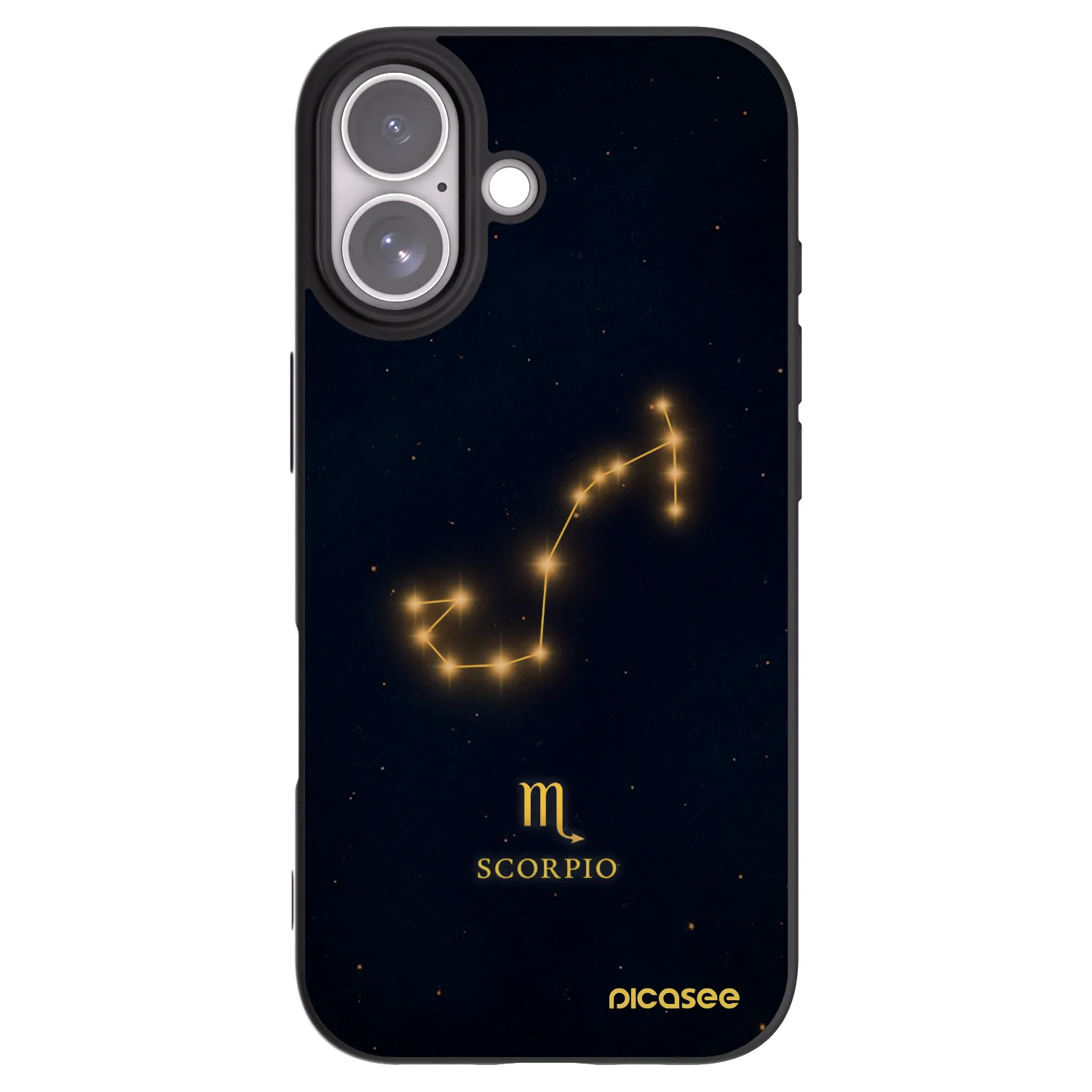 Picasee silikonski črni ovitek za Apple iPhone 17 - SCORPIO