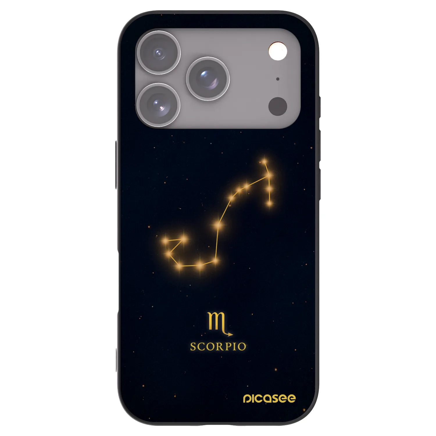 Picasee silikonski črni ovitek za Apple iPhone 17 Pro - SCORPIO