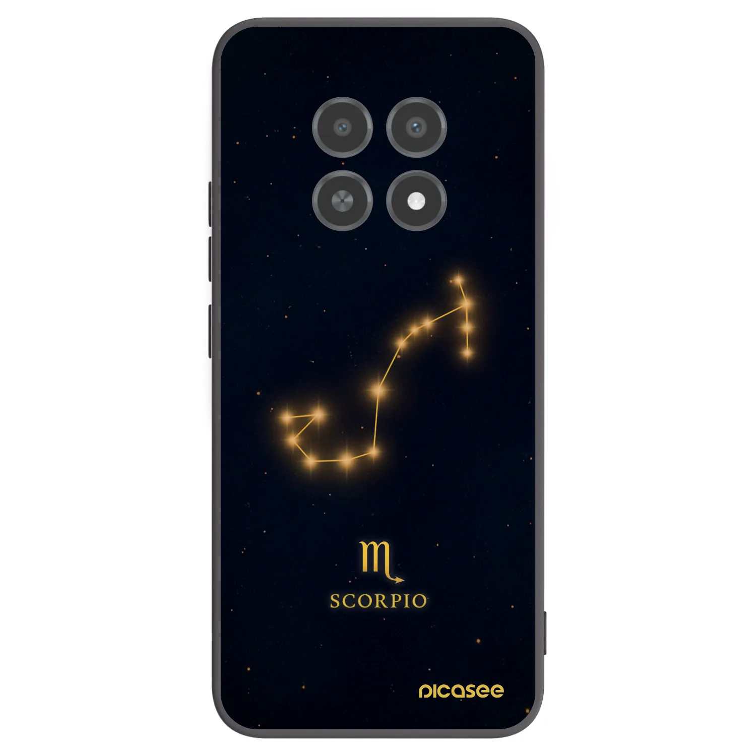 Picasee silikonski črni ovitek za Realme 12X - SCORPIO