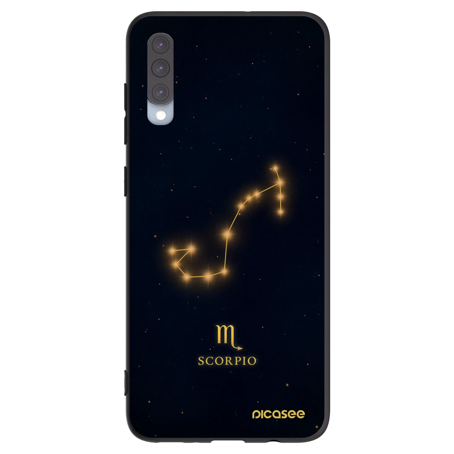 Picasee silikonski črni ovitek za Samsung Galaxy A70 A705F - SCORPIO