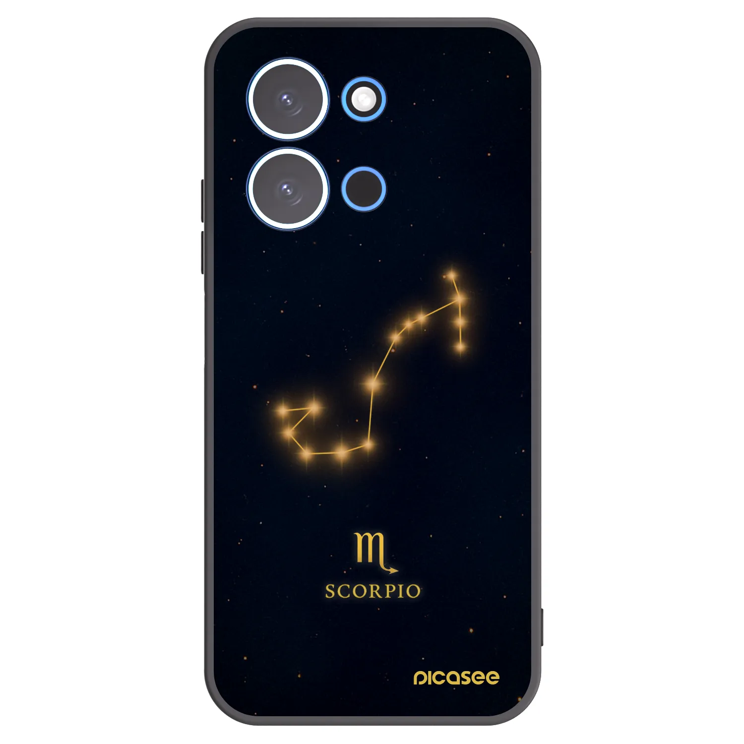 Picasee silikonski črni ovitek za Xiaomi Redmi 15C 4G - SCORPIO