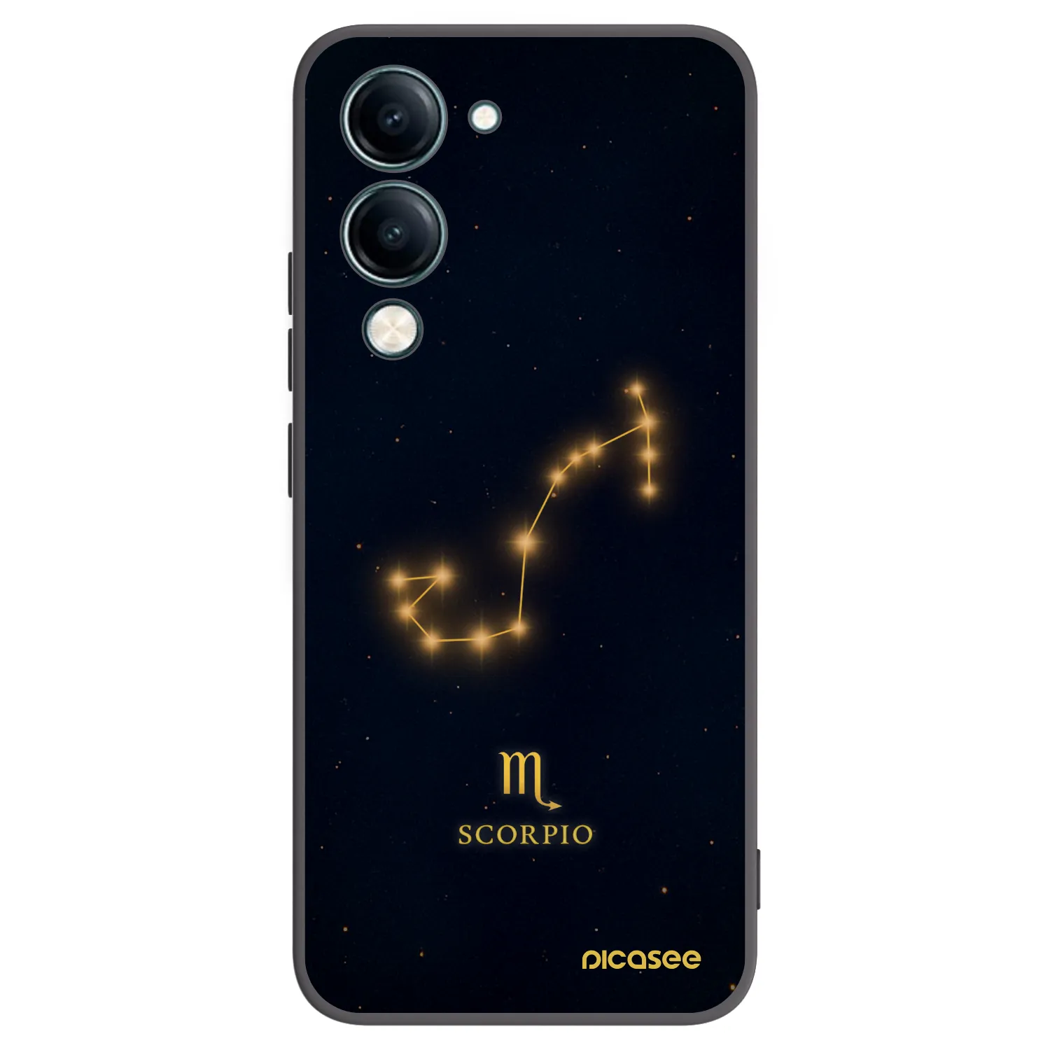 Picasee silikonski črni ovitek za Vivo Y29s 5G - SCORPIO