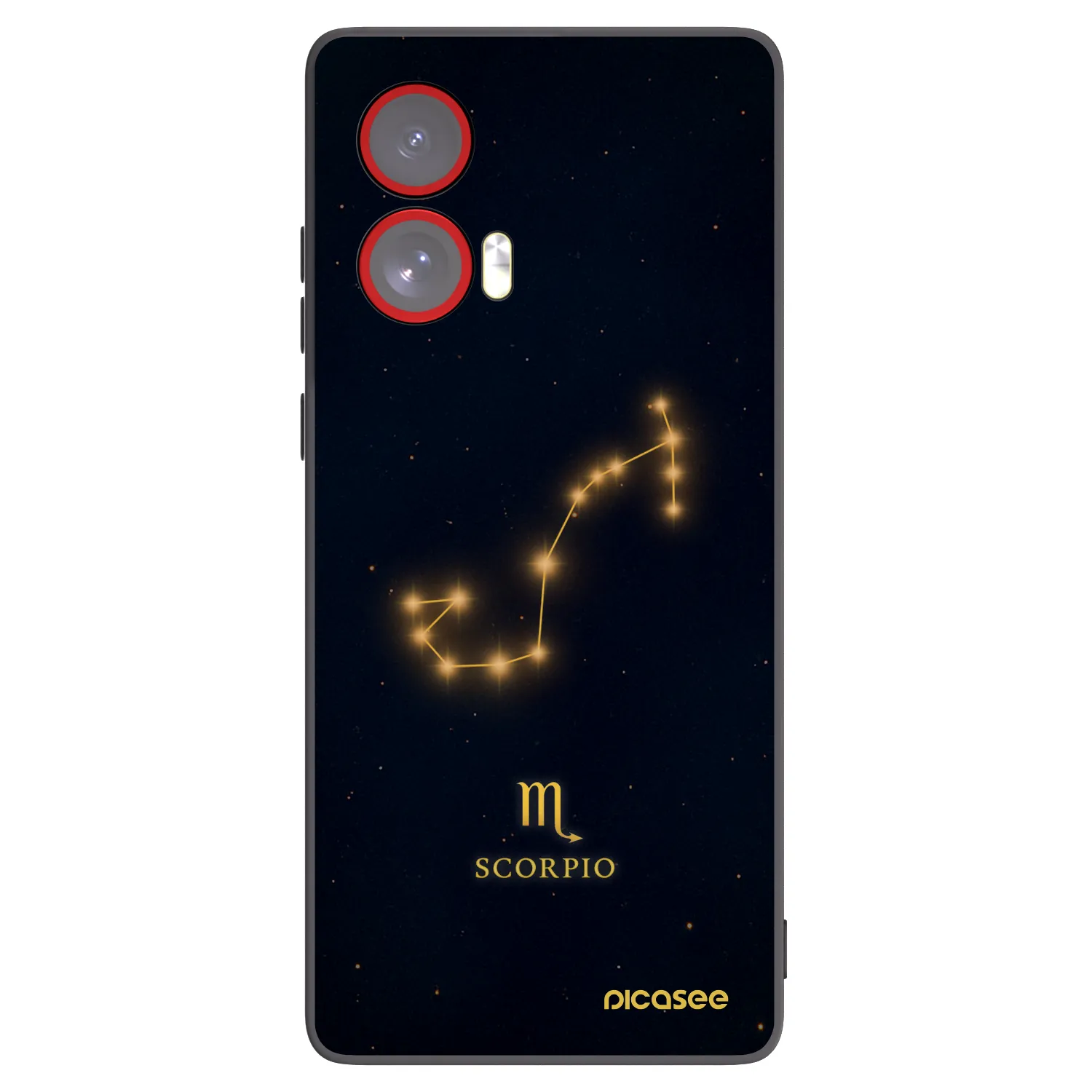 Picasee silikonski črni ovitek za Motorola Edge 50 Fusion - SCORPIO