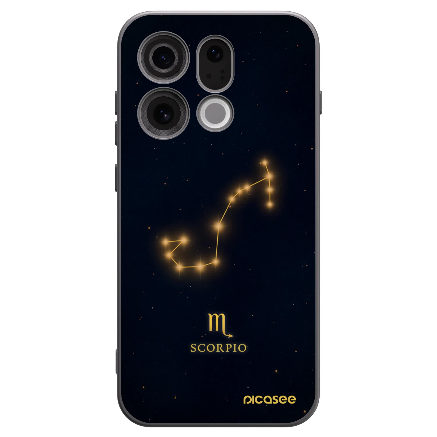 Picasee silikonski črni ovitek za OPPO Find X9 - SCORPIO