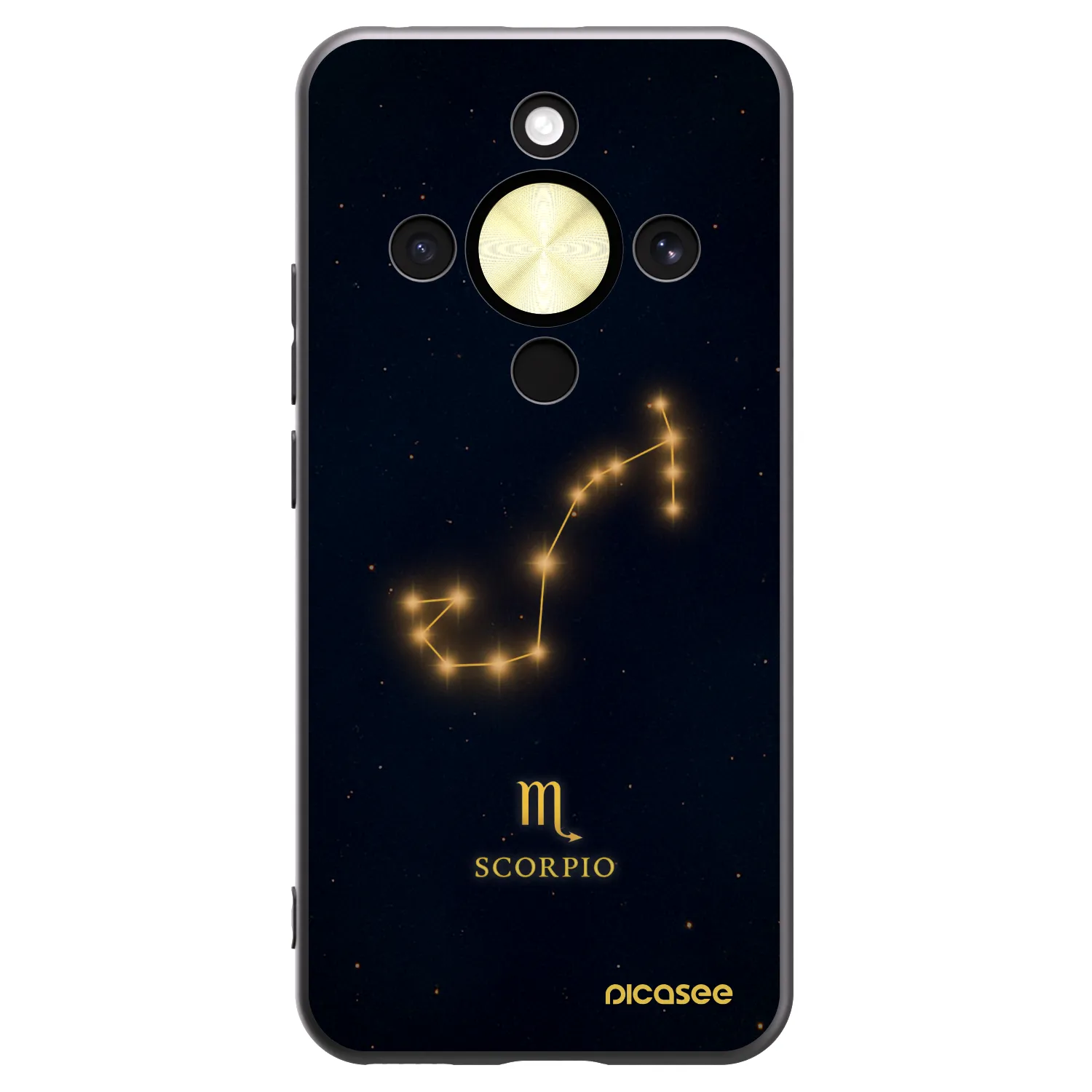 Picasee silikonski črni ovitek za Honor Magic8 Lite 5G - SCORPIO