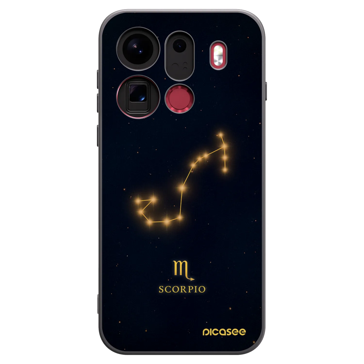 Picasee silikonski črni ovitek za OPPO Find X9 Pro - SCORPIO