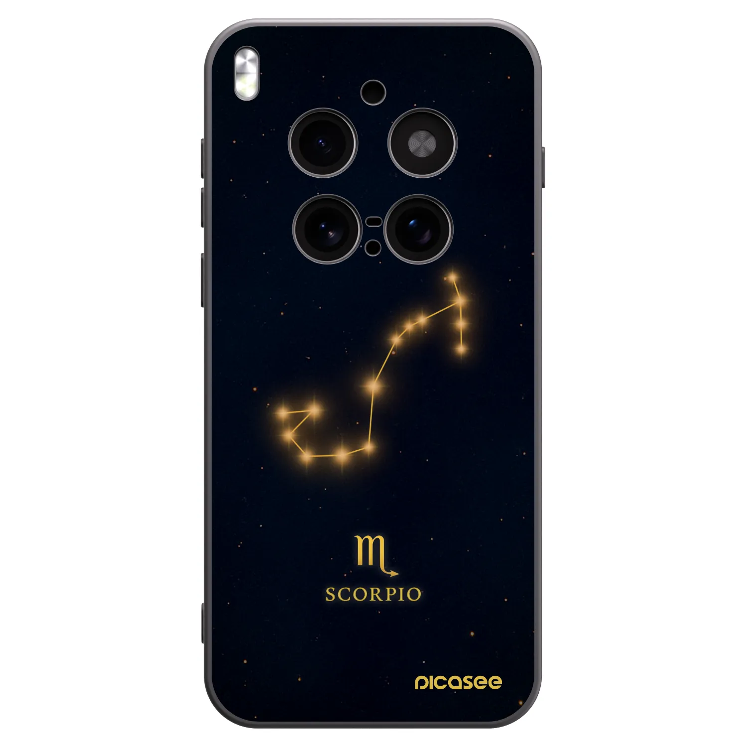 Picasee silikonski črni ovitek za Vivo X300 Pro - SCORPIO