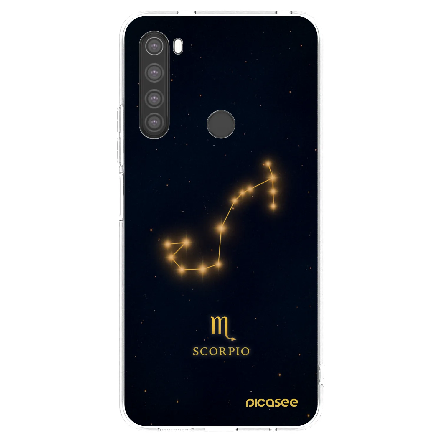 Picasee silikonski prozorni ovitek za Xiaomi Redmi Note 8 - SCORPIO