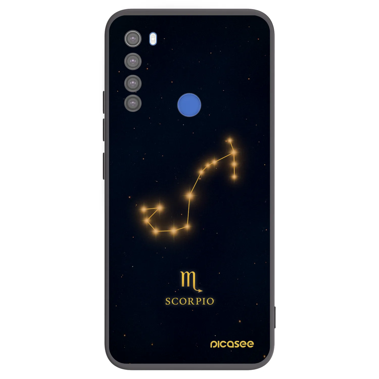 Picasee silikonski črni ovitek za Xiaomi Redmi Note 8T - SCORPIO