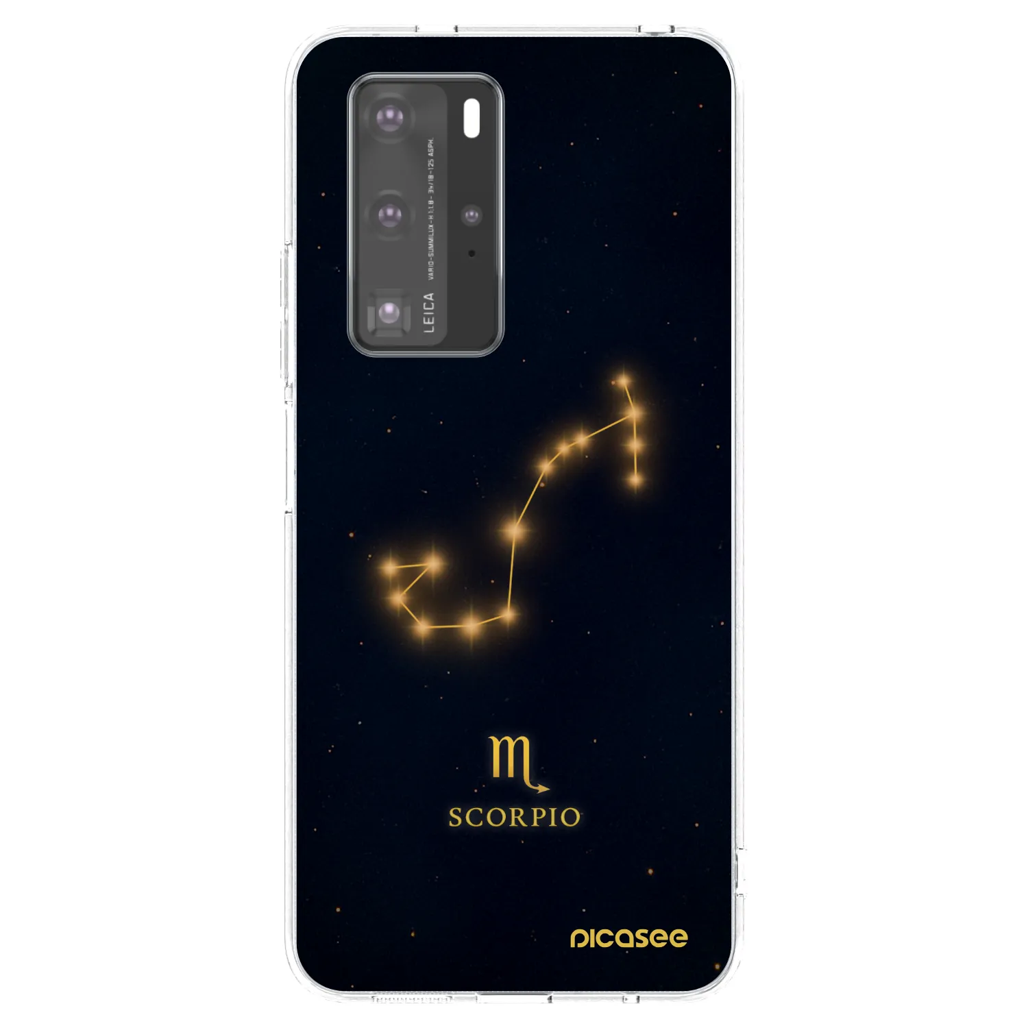 Picasee silikonski prozorni ovitek za Huawei P40 Pro - SCORPIO