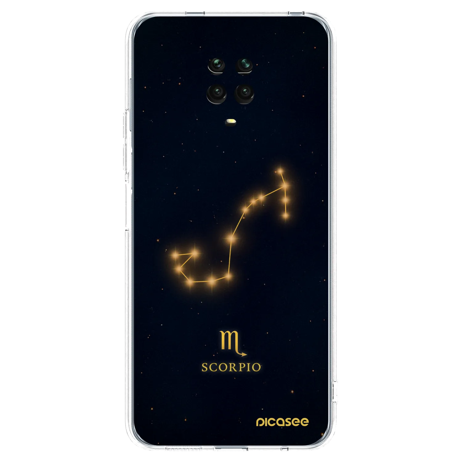 Picasee silikonski prozorni ovitek za Xiaomi Redmi Note 9S - SCORPIO