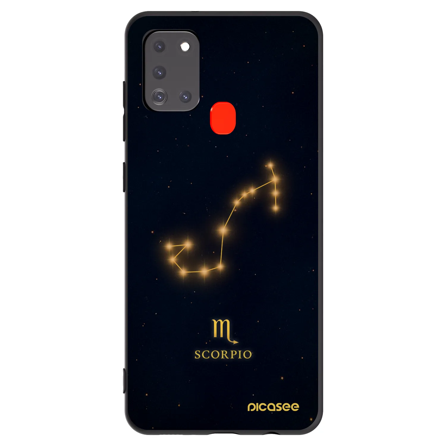 Picasee silikonski črni ovitek za Samsung Galaxy A21s - SCORPIO