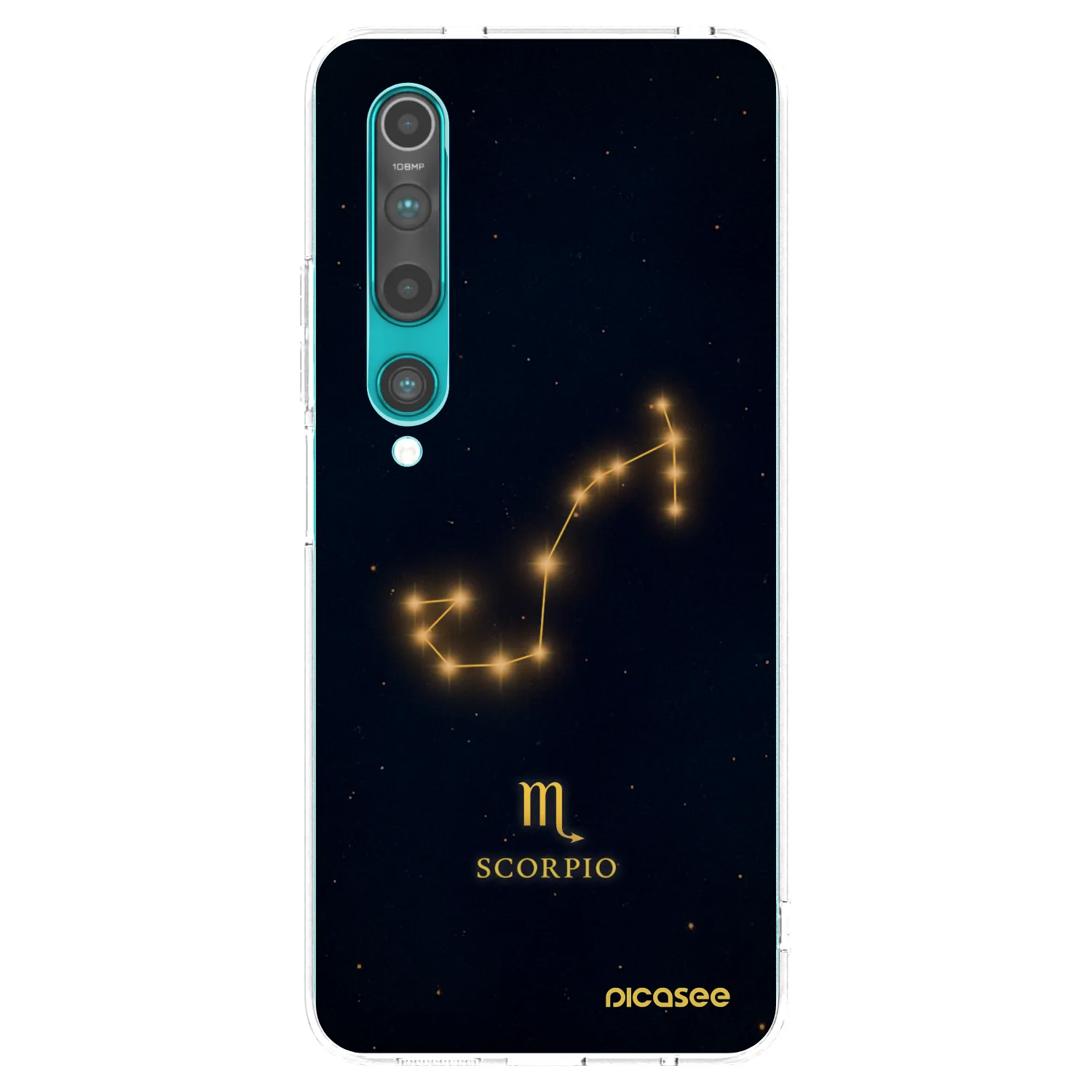 Picasee silikonski prozorni ovitek za Xiaomi Mi 10 - SCORPIO