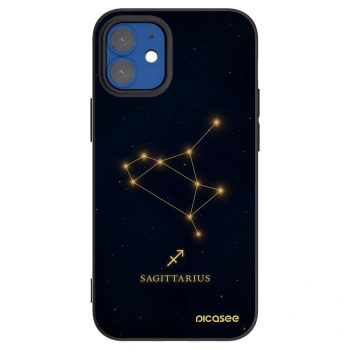 Picasee silikonski črni ovitek za Apple iPhone 12 mini - SAGITTARIUS