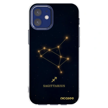 Picasee silikonski prozorni ovitek za Apple iPhone 12 mini - SAGITTARIUS