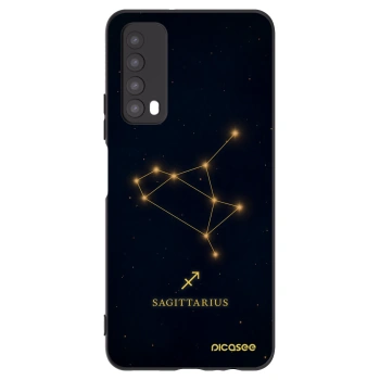Picasee silikonski črni ovitek za Huawei P Smart 2021 - SAGITTARIUS