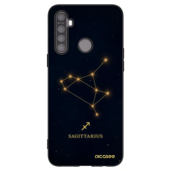 Picasee silikonski črni ovitek za Realme 5 - SAGITTARIUS