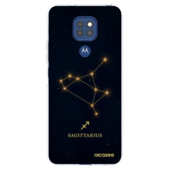 Picasee silikonski prozorni ovitek za Motorola Moto G9 Play - SAGITTARIUS