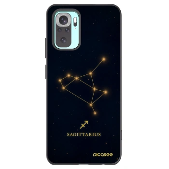Picasee silikonski črni ovitek za Xiaomi Redmi Note 10 Pro - SAGITTARIUS