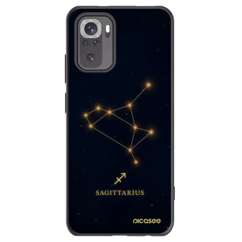 Picasee silikonski črni ovitek za Xiaomi Redmi Note 10S - SAGITTARIUS