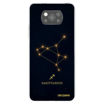 Picasee silikonski črni ovitek za Xiaomi Poco X3 Pro - SAGITTARIUS