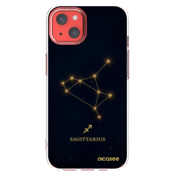Picasee silikonski prozorni ovitek za Apple iPhone 13 - SAGITTARIUS