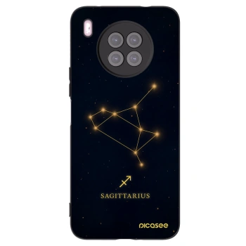 Picasee silikonski črni ovitek za Huawei Nova 8i - SAGITTARIUS