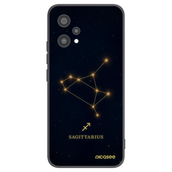 Picasee silikonski črni ovitek za Realme 9 Pro 5G - SAGITTARIUS