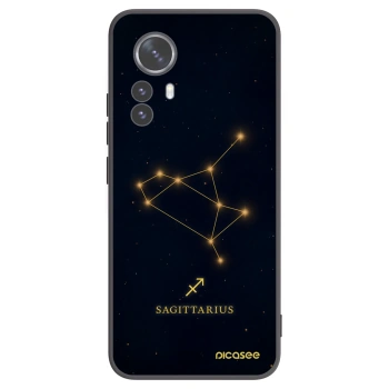 Picasee silikonski črni ovitek za Xiaomi 12 Pro - SAGITTARIUS