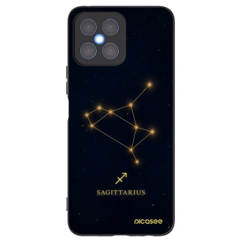 Picasee silikonski črni ovitek za Honor X8 4G - SAGITTARIUS