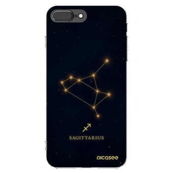 Picasee silikonski prozorni ovitek za Apple iPhone 8 Plus - SAGITTARIUS
