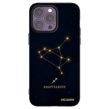 Picasee silikonski črni ovitek za Apple iPhone 14 Pro Max - SAGITTARIUS
