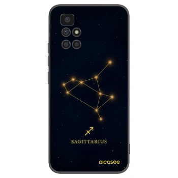 Picasee silikonski črni ovitek za Xiaomi Redmi 10 (2022) - SAGITTARIUS
