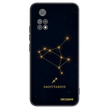 Picasee silikonski črni ovitek za Xiaomi Poco M4 Pro - SAGITTARIUS