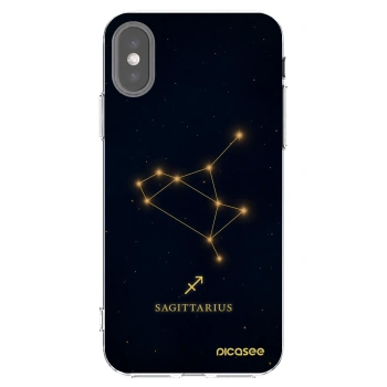 Picasee silikonski prozorni ovitek za Apple iPhone X/XS - SAGITTARIUS