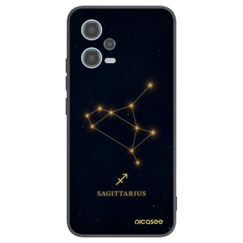 Picasee silikonski črni ovitek za Xiaomi Redmi Note 12 5G - SAGITTARIUS