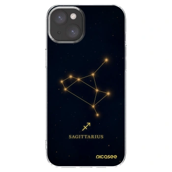Picasee silikonski prozorni ovitek za Apple iPhone 15 Plus - SAGITTARIUS
