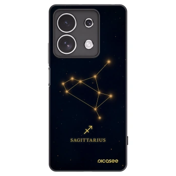 Picasee silikonski črni ovitek za Xiaomi Redmi Note 13 4G - SAGITTARIUS