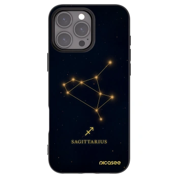 Picasee silikonski črni ovitek za Apple iPhone 16 Pro Max - SAGITTARIUS