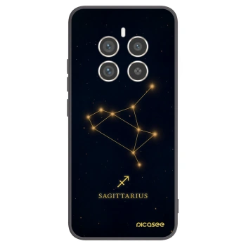 Picasee silikonski črni ovitek za Realme 12 Pro 5G - SAGITTARIUS