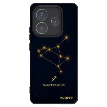 Picasee silikonski črni ovitek za Xiaomi Redmi Note 14 5G - SAGITTARIUS