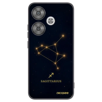 Picasee silikonski črni ovitek za Xiaomi Poco F6 - SAGITTARIUS