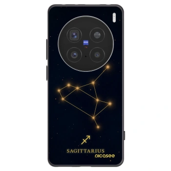 Picasee silikonski črni ovitek za Vivo X200 Pro - SAGITTARIUS